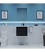 GLISS DESIGN Gliss Project Badkamermeubel 60 cm Mat Zwart met wastafel Mat Wit