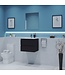 Gliss Project Badkamermeubel 60 cm Glans Antraciet met wastafel Mat Wit