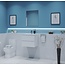 GLISS DESIGN Gliss Project Badkamermeubel 60 cm Mat Wit met wastafel Glans Wit