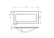 Gliss Project Badkamermeubel 80 cm Mat Wit met wastafel Mat Zwart Gliss Project Badkamermeubel 80 cm Mat Wit met wastafel Mat Zwart