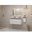 Gliss Project Badkamermeubel 120 cm Mat Wit met wastafel Mat Wit