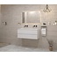 GLISS DESIGN Gliss Project Badkamermeubel 120 cm Mat Wit met wastafel Mat Wit