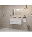 Gliss Project Badkamermeubel 120 cm Mat Wit met wastafel Mat Wit