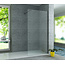 ALONI Douchewand Eco Nano Gunmetal 80 x 200 cm 8mm Veiligheidsglas met Nano-Coating