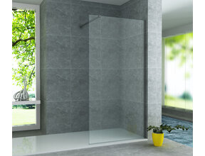 Douchewand Eco Nano Gunmetal 90 x 200 cm 8mm Veiligheidsglas met Nano-Coating