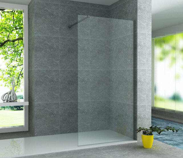 Douchewand Eco Nano Gunmetal 90 x 200 cm 8mm Veiligheidsglas met Nano-Coating Douchewand Eco Nano Gunmetal 90 x 200 cm 8mm Veiligheidsglas met Nano-Coating