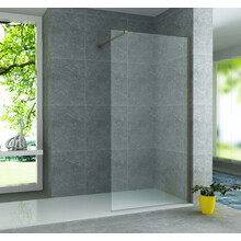 Douchewand Eco Nano Geborsteld Goud 140 x 200 cm 8mm Veiligheidsglas met Nano-Coating