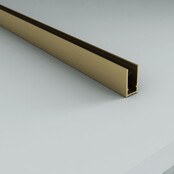 Douchewand Eco Nano Geborsteld Goud 100 x 200 cm 8mm Veiligheidsglas met Nano-Coating