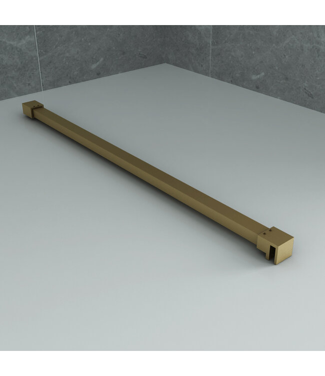 Douchewand Eco Nano Geborsteld Goud 100 x 200 cm 8mm Veiligheidsglas met Nano-Coating