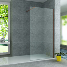 Douchewand Eco Nano Geborsteld Koper 90 x 200 cm 8mm Veiligheidsglas met Nano-Coating