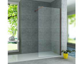 Douchewand Eco Nano Geborsteld Koper 120 x 200 cm 8mm Veiligheidsglas met Nano-Coating
