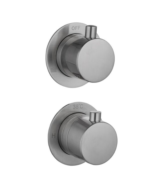 Badkraan met Handdouche Effeze Gunmetal Inbouw met thermostaat
