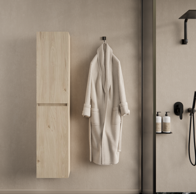 Badkamerkast Milan Kastanje 160cm 2-deurs