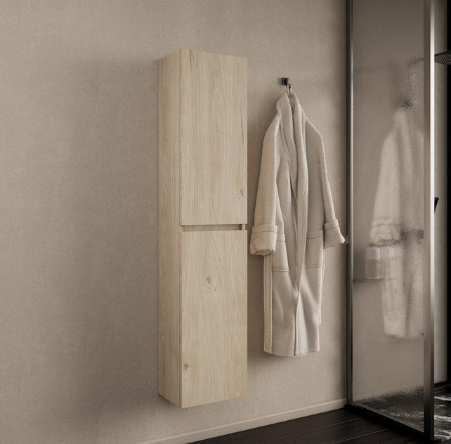 Badkamerkast Milan Kastanje 160cm 2-deurs