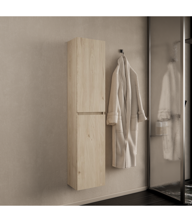 GLISS DESIGN Badkamerkast Milan Kastanje 160cm 2-deurs