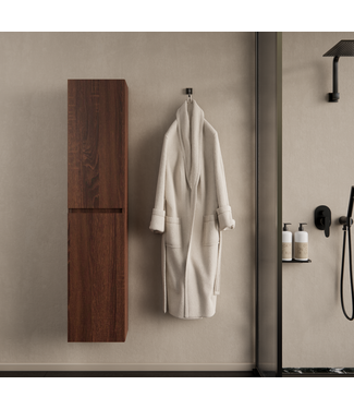 GLISS DESIGN Badkamerkast Milan Choco Eiken 160cm 2-deurs