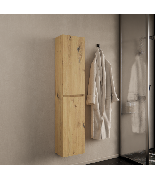GLISS DESIGN Badkamerkast Milan Artisan Eiken 160cm 2-deurs