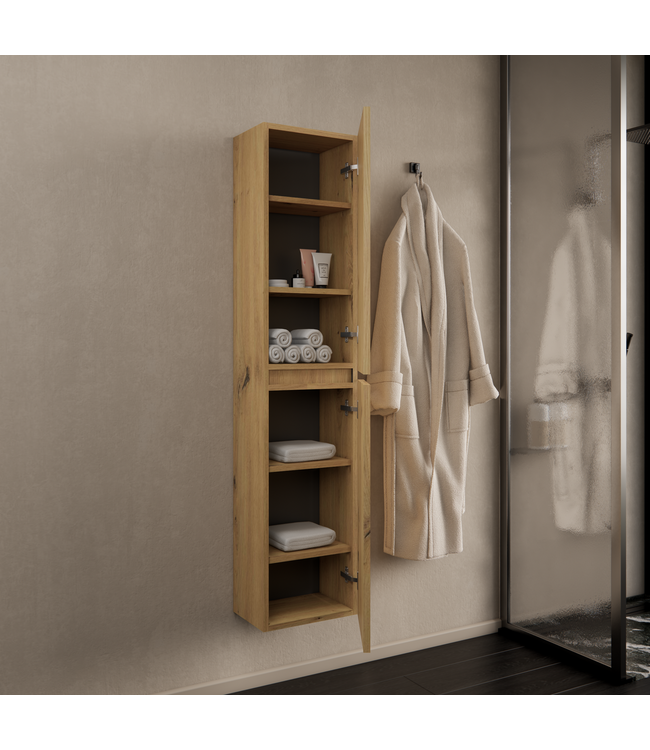 Badkamerkast Milan Artisan Eiken 160cm 2-deurs
