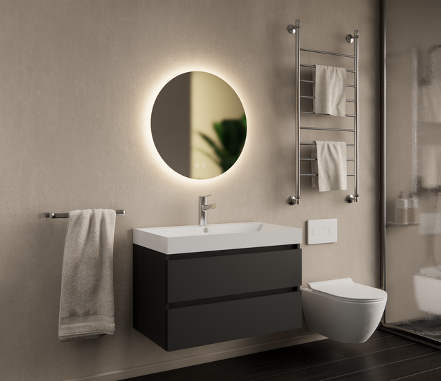 Gliss Design I Wastafelmeubel I Milan I 60 cm I Mat Zwart