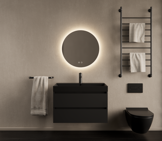 Gliss Design I Wastafelmeubel I Milan I 60 cm I Mat Zwart