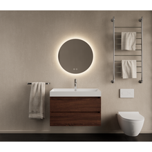 Gliss Design Wastafelmeubel Milan Choco Eiken Walnoot 60 cm met Wastafel naar keuze