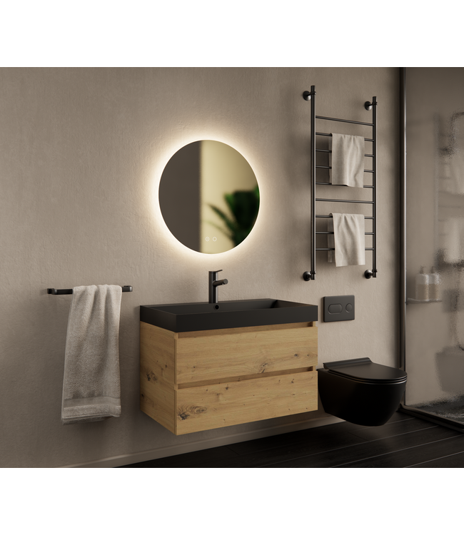 Gliss Design I Wastafelmeubel I Milan I 60 cm I Artisan Eiken