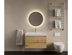 Gliss Desing Wastafelmeubel Milan Artisan Eiken 60 cm met Wastafel naar keuze