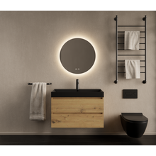 Gliss Design Wastafelmeubel Milan Artisan Eiken 80 cm met Wastafel naar keuze