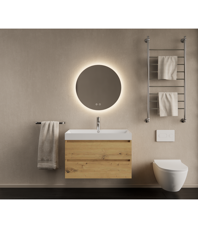 Gliss Design I Wastafelmeubel I Milan I 80 cm I Artisan Eiken