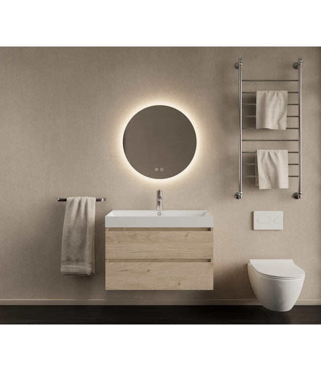 Gliss Design I Wastafelmeubel I Milan I 80 cm I Kastanje