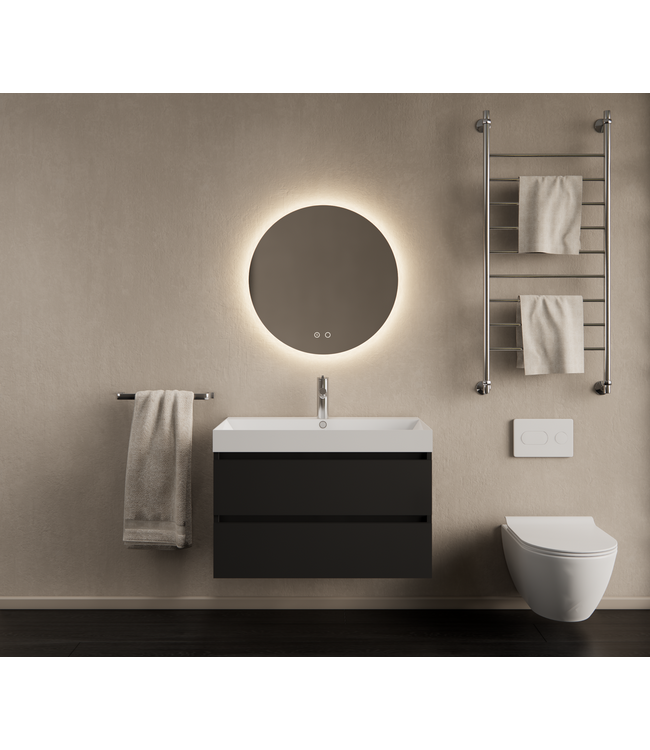 Gliss Design I Wastafelmeubel I Milan I 80 cm I Mat  Zwart