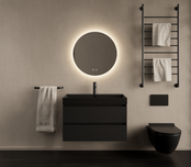 Gliss Design I Wastafelmeubel I Milan I 80 cm I Mat  Zwart Gliss Design I Wastafelmeubel I Milan I 80 cm I Mat  Zwart