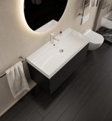 Gliss Design I Wastafelmeubel I Milan I 100 cm I Mat  Zwart Gliss Design I Wastafelmeubel I Milan I 100 cm I Mat  Zwart