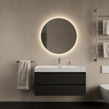 Gliss Design Wastafelmeubel Milan Mat Zwart 100 cm met Wastafel naar keuze