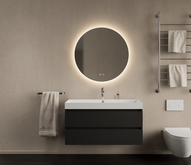 Gliss Design I Wastafelmeubel I Milan I 100 cm I Mat  Zwart Gliss Design I Wastafelmeubel I Milan I 100 cm I Mat  Zwart