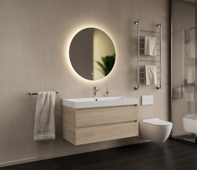 Gliss Design I Wastafelmeubel I Milan I 100 cm I Kastanje Gliss Design I Wastafelmeubel I Milan I 100 cm I Kastanje