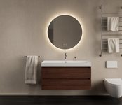 Gliss Design Wastafelmeubel Milan Choco Eiken Walnoot 100 cm met Wastafel naar keuze