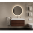 GLISS DESIGN Gliss Design Wastafelmeubel Milan Choco Eiken Walnoot 100 cm met Wastafel naar keuze