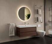 Gliss Design Wastafelmeubel Milan Choco Eiken Walnoot 100 cm met Wastafel naar keuze
