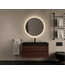 Gliss Design Wastafelmeubel Milan Choco Eiken Walnoot 100 cm met Wastafel naar keuze