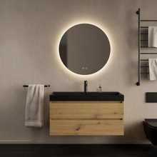 Gliss Design Wastafelmeubel Milan Artisan Eiken 100 cm met Wastafel naar keuze