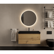 Gliss Design Wastafelmeubel Milan Artisan Eiken 100 cm met Wastafel naar keuze