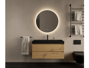 Gliss Desing Wastafelmeubel Milan Artisan Eiken 100 cm met Wastafel naar keuze