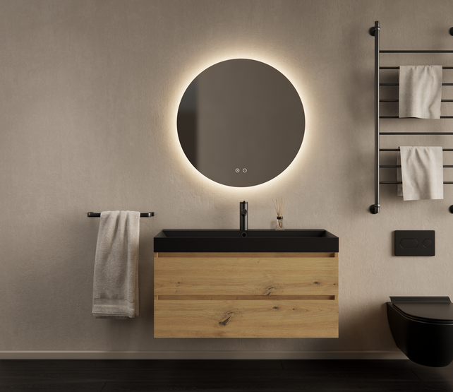 Gliss Design I Wastafelmeubel I Milan I 100 cm I Artisan Eiken Gliss Design I Wastafelmeubel I Milan I 100 cm I Artisan Eiken