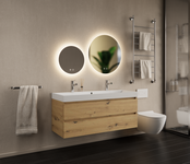 Gliss Design I Wastafelmeubel I Milan I 120 cm I Artisan Eiken Gliss Design I Wastafelmeubel I Milan I 120 cm I Artisan Eiken