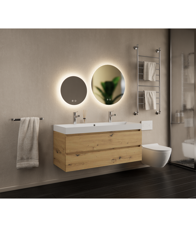 Gliss Design I Wastafelmeubel I Milan I 120 cm I Artisan Eiken