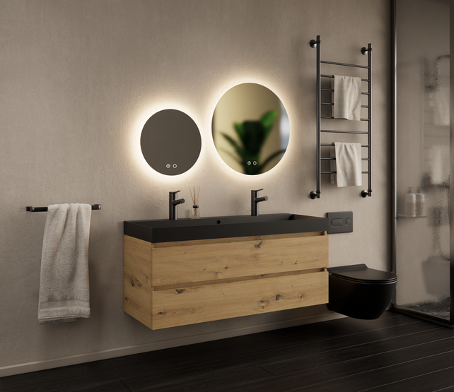 Gliss Design I Wastafelmeubel I Milan I 120 cm I Artisan Eiken Gliss Design I Wastafelmeubel I Milan I 120 cm I Artisan Eiken