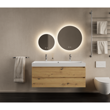 Gliss Desing Wastafelmeubel Milan Artisan Eiken 120 cm met Wastafel enkele wasbak