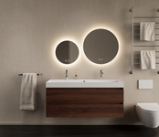 Gliss Design Wastafelmeubel Milan Choco Eiken Walnoot 120 cm met Wastafel enkele wasbak