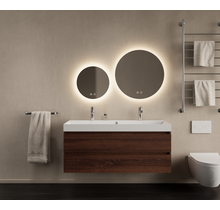 Gliss Design Wastafelmeubel Milan Choco Eiken Walnoot 120 cm met Wastafel enkele wasbak